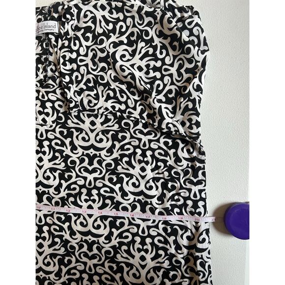 women's tunic black Batik Pattern 3/4 sleeve bohemian V Neck Pullover - Picture 9 of 10